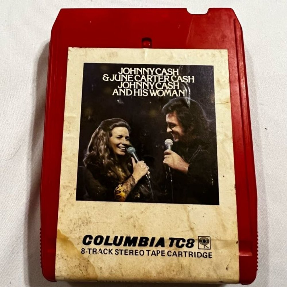 Johnny Cash and His Woman June Carter Cash 8-Track Stereo Tape 1973 CA 32443
